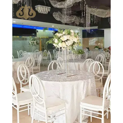 Long-Life Tiffany Chiavari Phoenix Golden Stainless Steel Chair for Weddings and Restaurants