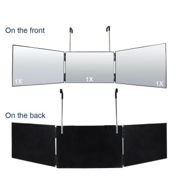 Hot Sale Modern 3-Folding LED Polishing Bathroom Vanity Mirror