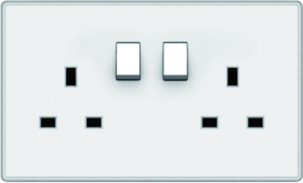 2 Gang 13a Socket With Switch