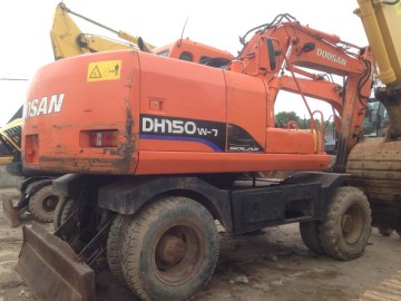 Used Doosan Dh150W-7 Wheel Excavator