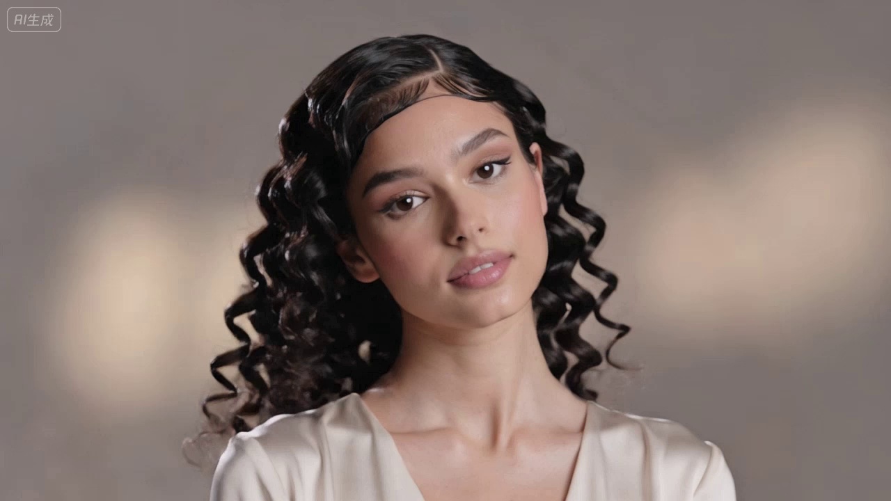 Dark Brown Kinky Curly Lace Front Wig