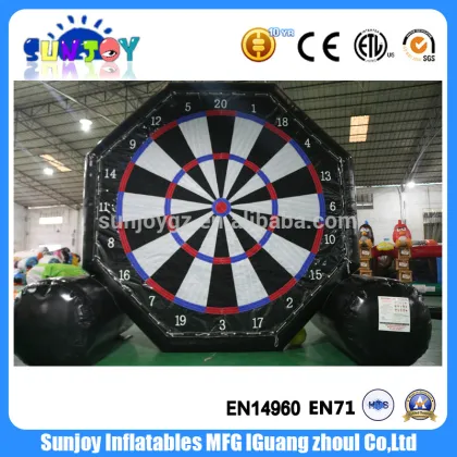 Custom giant sports game inflatable soccer dart board