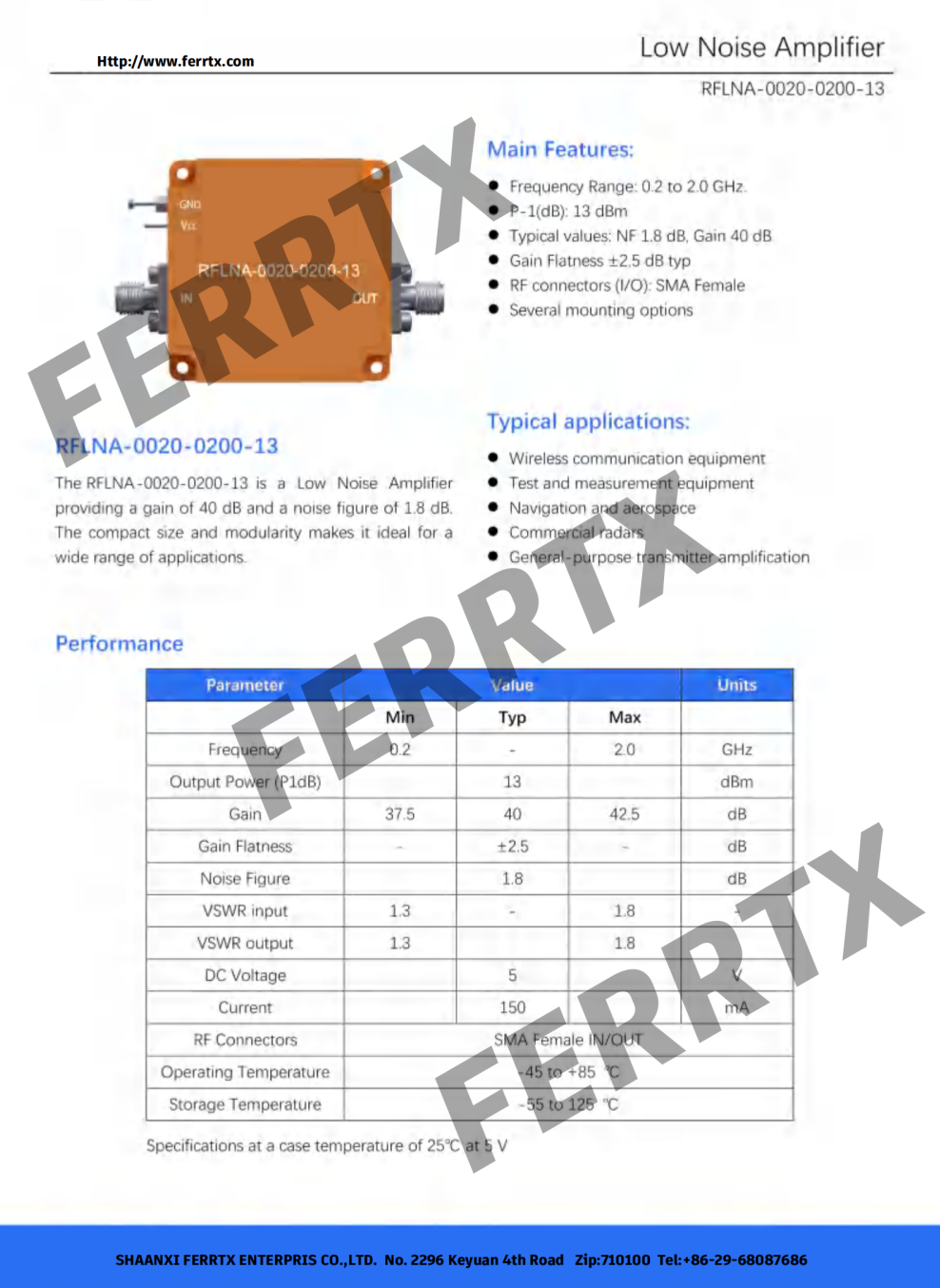 Low Noise Amplifiers