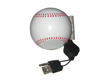 Baseball Usb Mini Ball Speaker For Cell Phone Or Laptop