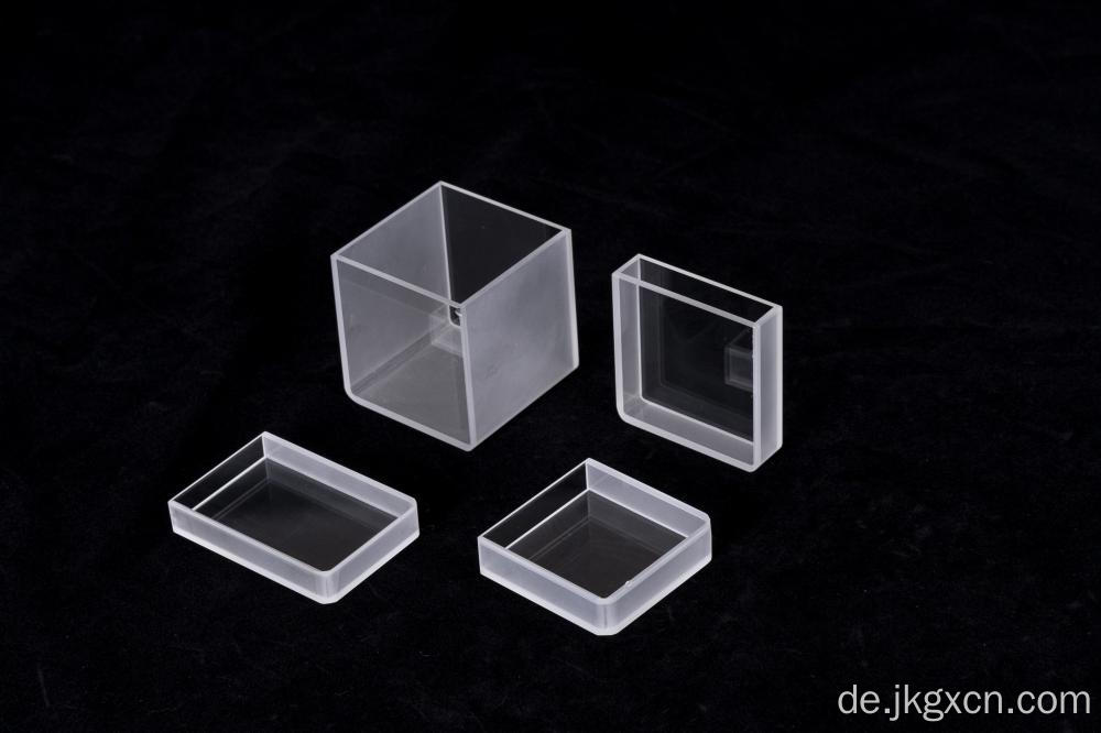 Glas runder Boden großer Gesicht transparenter Küvette