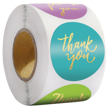 Vinyl Thank You Sticker Label Roll