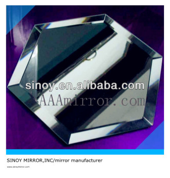 SINOY small hexagon shape decorative bathroom wall mirror tile