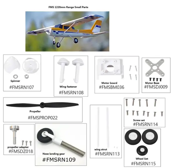 Small Part for FMS Model 1220mm Ranger EPO Trainer RC Plane