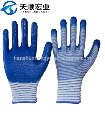 nitrile coated nylon glove Women protective gloves