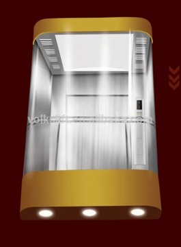 Buttom light hydraulic sightseeing passenger elevator