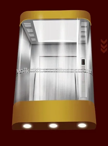 Buttom light hydraulic sightseeing passenger elevator