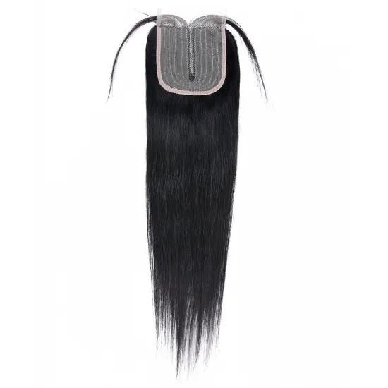 Cheap 10A Nature Color Straight/Body Wave Machine Made 4*4 Lace Closure In Stock ,14-20 Inch,100% Human Hair,Middle Part