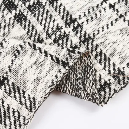 Jacquard Cotton and Polyester Fabric