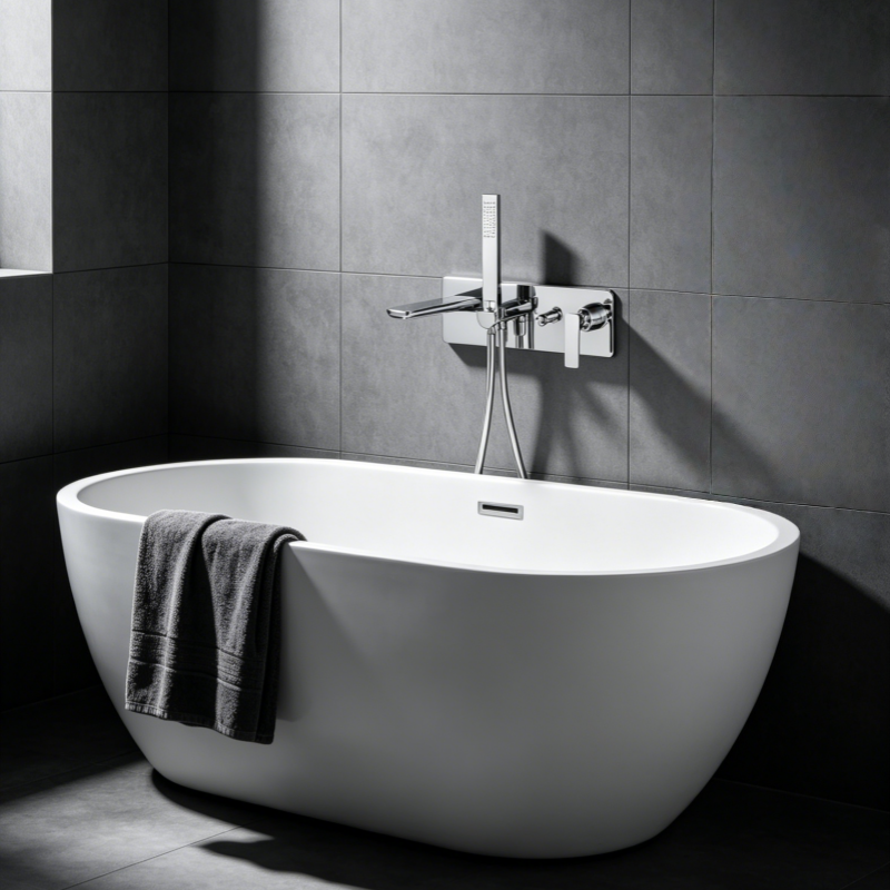 wall mounted tub mixer