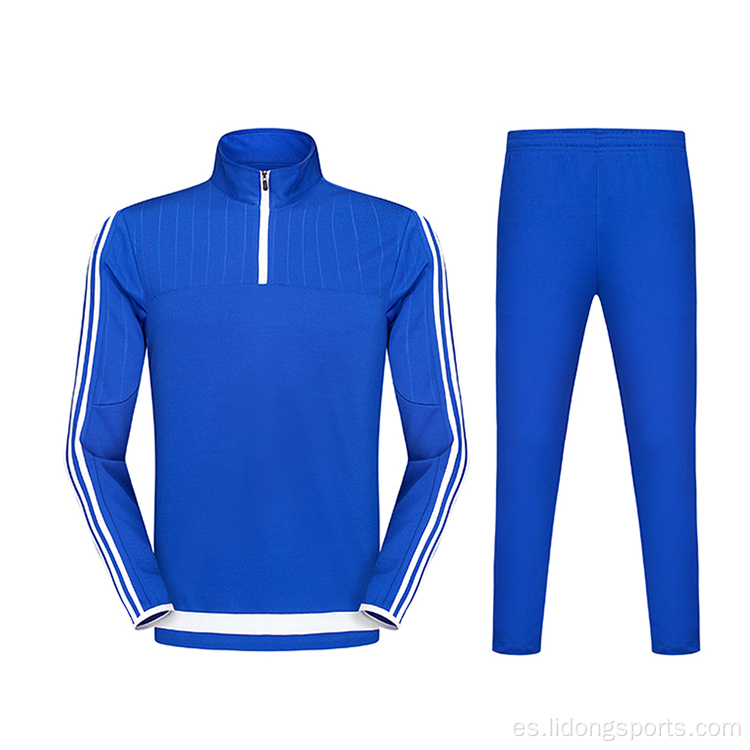 Nuevo diseño de ropa de entrenamiento de fútbol de dos piezas