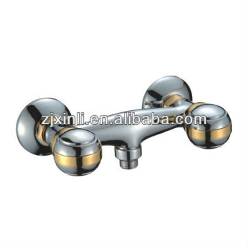 Hochwertige Dual -Hebel -Messing -Duschhahn, Politur und Chrom Finish