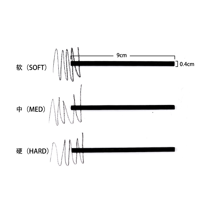 4mm Sketch Drawing Mechanical Pencil Automatic Charcoal Pencils For Students Kids Gift Stationery Supplies TR-4000 Art Pencil
