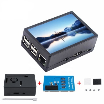 Hot Sale: Raspberry Pi 3B+/3B with Fan, 3.5 Inch Touch Screen & ABS Case