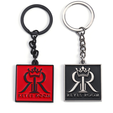 Logo personnalisé bon marché porte-clés en métal promotionnel mignon