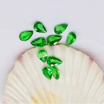 Natural Tsavorite Loose Gemstone Pear Shaped Green Gemstones
