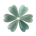 Green Aventurine 25x40mm Love Heart Pendant for DIY Making Jewelry