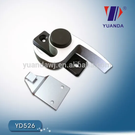 South american hot sale pvc crescent window lock with hook