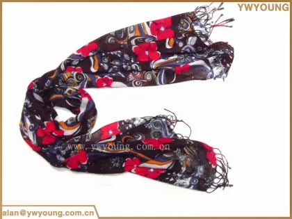 Fashion summer sunscreen scarves 100% bamboo women scarf