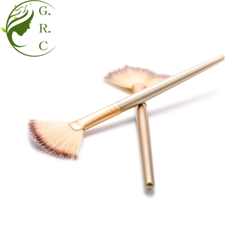 Champaign Gold Fan Brush Makeup Brush for Facial