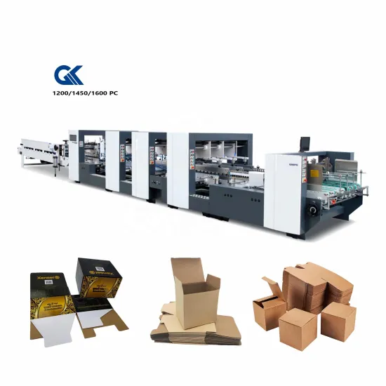High Speed Cardboard Wine Box Making Machine (GK-1200-PC-G)