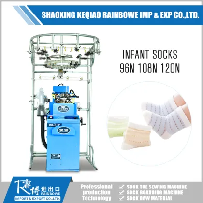 Little Baby Wearing Infant Sock Making Machine