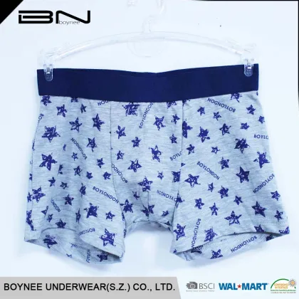 Custom all over printing boxer shorts cotton kids panties boys underwear