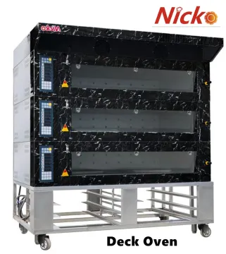 Mobile Industial Electric Deck Oven High-Quality 3-Deck 9-Tray Bread Baking Oven