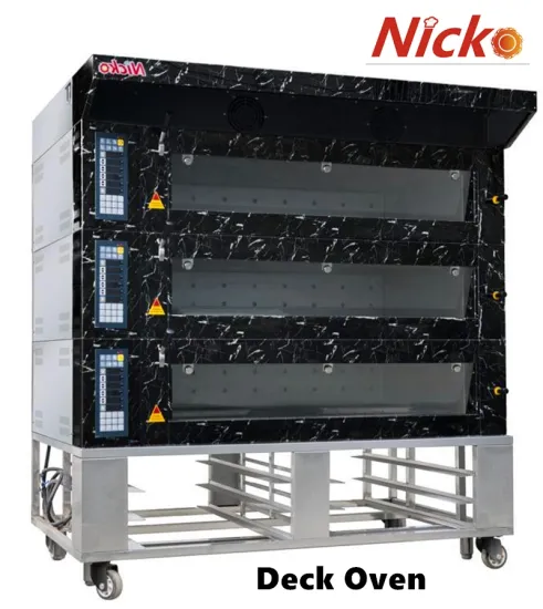 Mobile Industial Electric Deck Oven High-Quality 3-Deck 9-Tray Bread Baking Oven