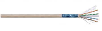 F/UTP shielded CAT6 Twisted Pair Installation Cable ROHS conform 4 pairs twisted bare copper Cat6 cable