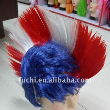 Football Fan Wigs Hair in Different Country Flag Design