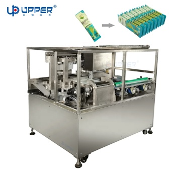 Grain Powder Protein Bar Sachet Bags Sorting and Carton Box Packing Machine