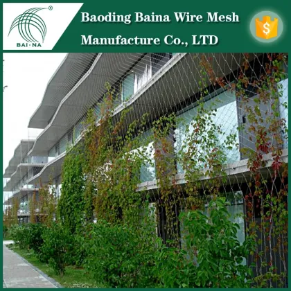 High quality stainless steel fence for climbing walls plants