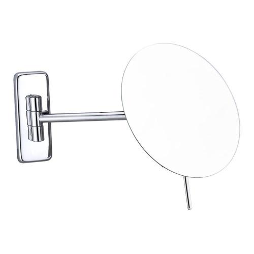 Frameless extending wall mounted shaving mirror