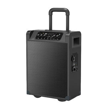 50W Portable Bluetooth Speaker, Built-in Battery for 7 Hours, USB/SD and Aux Input, 2 Mic Input