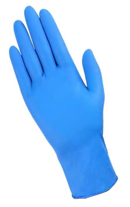 Gants de nitrile bleu non stérile sans poudre