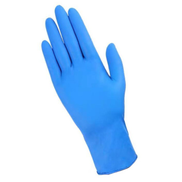 Serbuk sarung tangan nitril biru bukan steril percuma