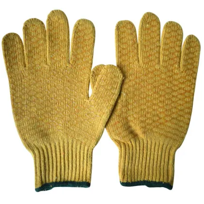 ENKERR pvc criss cross knitted gloves fishing glove