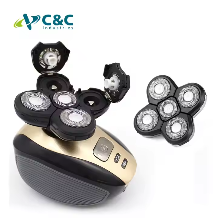 C&C Multifunction IPX 5 Waterproof Portable Rechargeable Triple Blade Cordless Electric Men Beard Shaver Machine