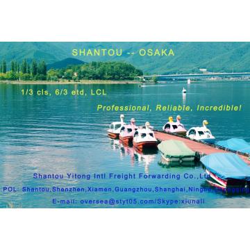 Consolidation de LCL expédition de Shantou à Osaka