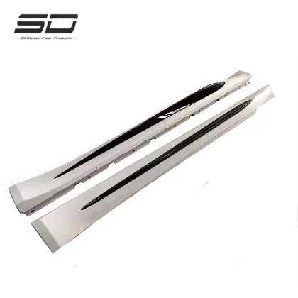QV Style Carbon Fiber Side Skirts for Alfa Romeo Giulia 2017