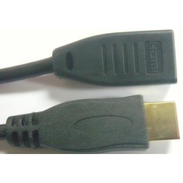 HDMI A MALE to HDMI A FEMALE Cable Molding type