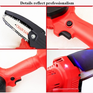 Επαναφορτιζόμενη με ένα χείλος Cordless Mini Electric Chainsaw