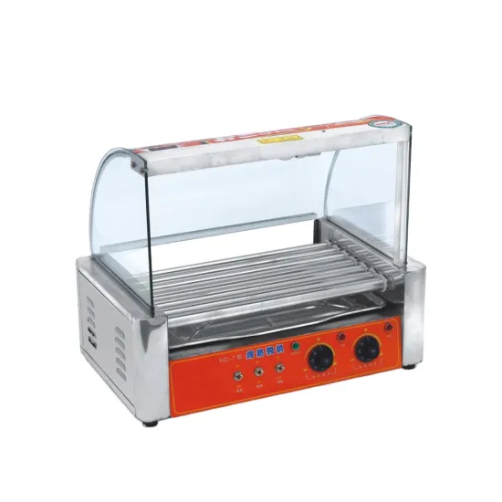 5/7 Rollers Commercial Electric Hot Dog Grill and Steamer Machine for Catering Equipment