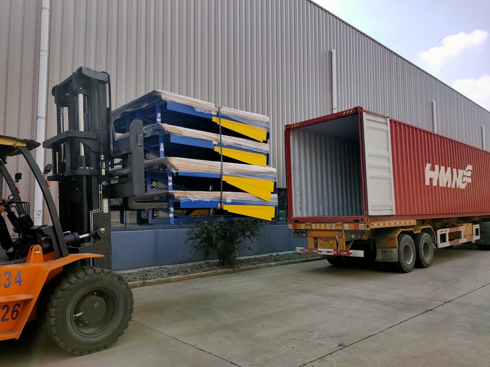 loading container of warehouse hydraulic loading dock levelers-1