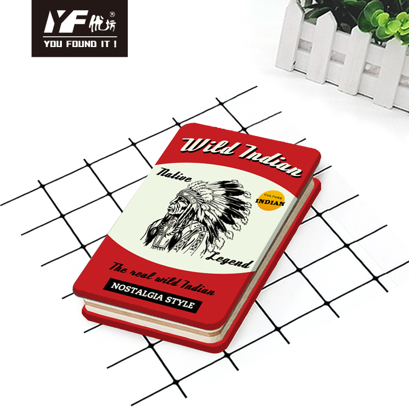 Custom retro The Wild West Style Style Cute Cader Notebook Diário de capa dura